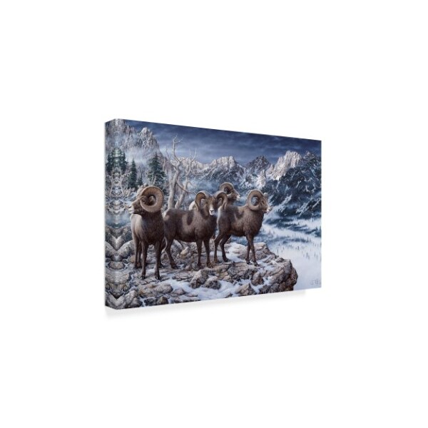 Jeff Tift 'Late Season Big Horns' Canvas Art,16x24